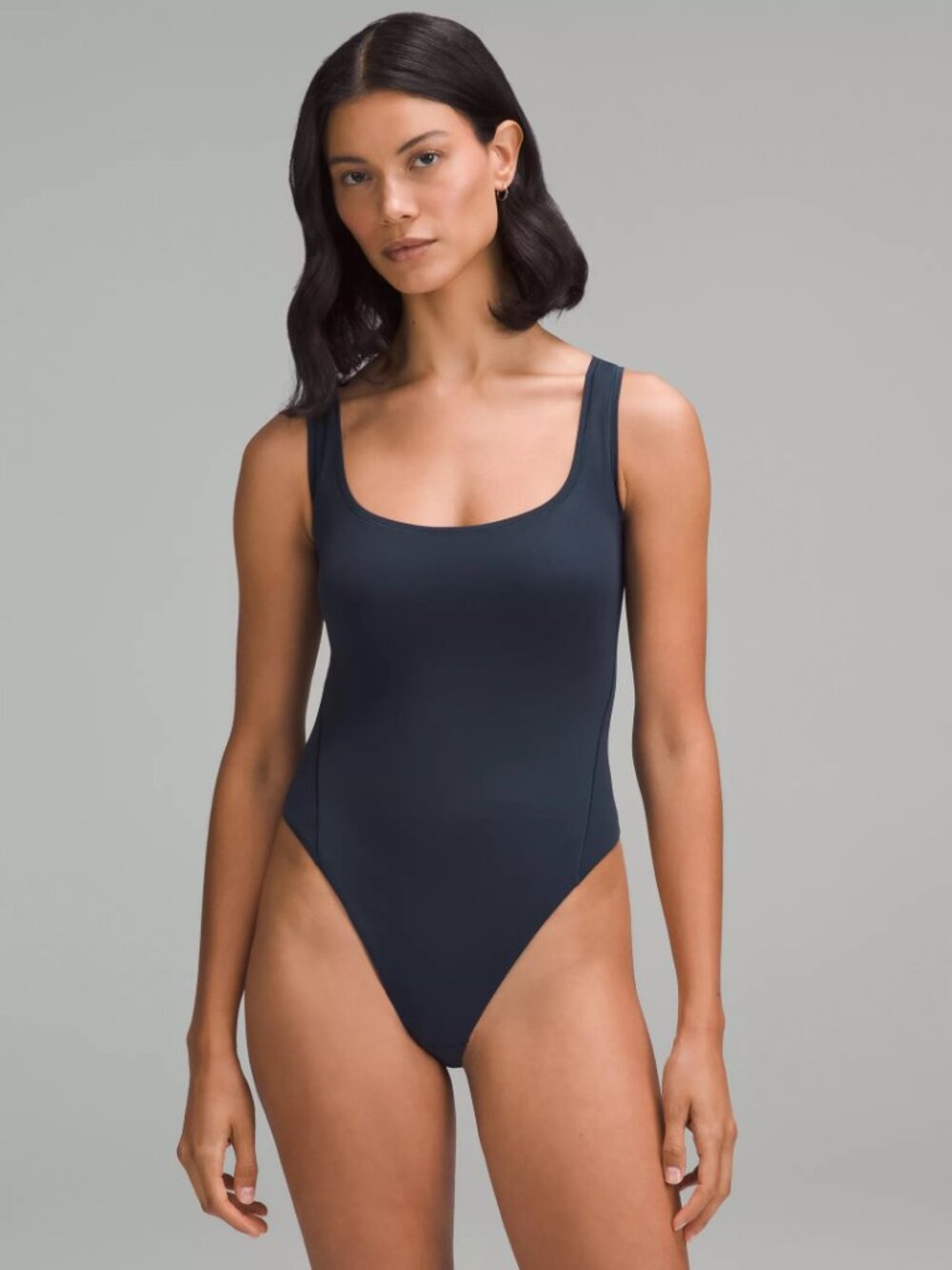 Wundermost Ultra-Soft Nulu Square-Neck Sleeveless Bodysuit